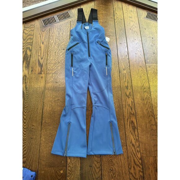 FP Movement Women's Powder Vixen Softshell Bibs Light Cobalt NWT Medium - Picture 4 of 10